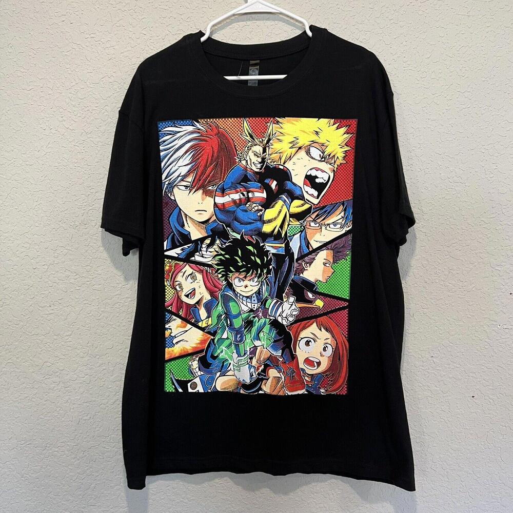Vintage 00s RARE My Hero Academia Anime AOP Mexican Boot Size XL